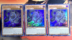 YuGiOh! 3x Chaos Daedalus BLCR-EN071 1st Edition NM UR Playset - Image 1