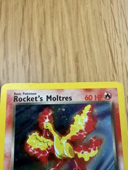 Rocket's Moltres 12/132 Holo Rare Gym Heroes Pokemon Card - Image 4