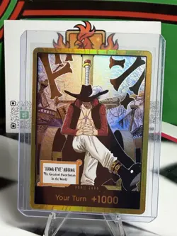 DON!! Card (Dracule Mihawk) (Gold) The Azure Sea's Seven Foil - Image 1