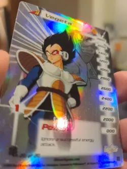 DBZ CCG 1st Edition Vegeta LIMITED Hi-Tech HOLO FOIL Rare #184 LV1 DBZ MINT CARD - Image 2