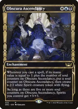 Obscura Ascendancy Foil (322) Showcase Streets of New Capenna SNC MTG Magic - Image 1