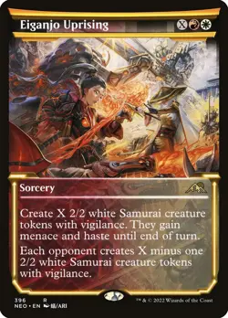 Eiganjo Uprising (396) Showcase Kamigawa: Neon Dynasty NEO MTG Magic - Image 1