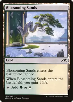 Blossoming Sands Foil (265) Kamigawa: Neon Dynasty NEO MTG Magic - Image 1