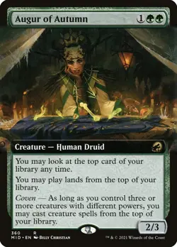Augur of Autumn Foil (360) Extended Art Innistrad: Midnight Hunt MID MTG Magic - Image 1