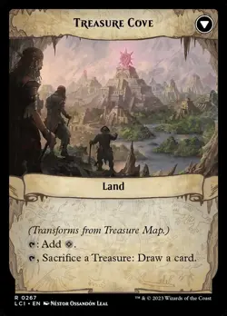 Treasure Map // Treasure Cove Foil (267) The Lost Caverns of Ixalan LCI MTG - Image 2