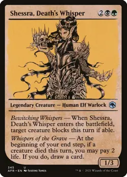 Shessra, Death's Whisper Foil Showcase Adventures in the Forgotten Realms MTG - Image 1