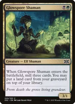 Glowspore Shaman Foil (220) Double Masters 2022 MTG Magic - Image 1