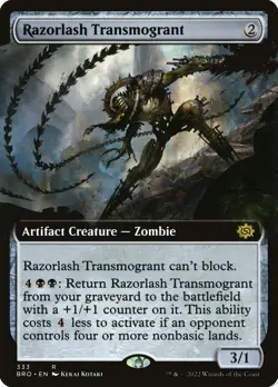 Razorlash Transmogrant Foil (333) Extended Art The Brothers' War BRO MTG Magic - Image 1