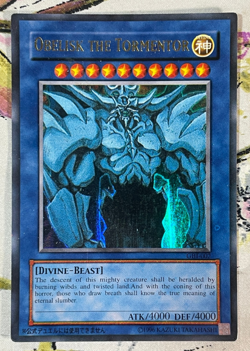 Yugioh Obelisk The Tormentor GBI-002 Ultra Rare Limited Edition Lightly Played - Image 2
