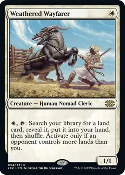 Weathered Wayfarer Double Masters 2022 NM MTG - Image 1