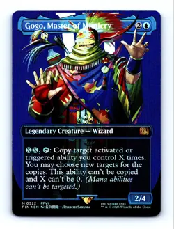 2025 MTG Final Fantasy Gogo, Master of Mimicry (Borderless Surge Foil) #0522 NM - Image 1