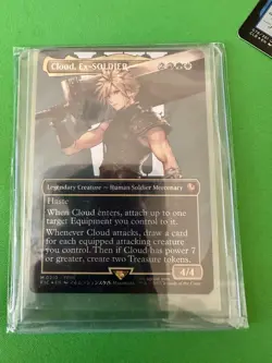 Cloud, Ex-SOLDIER (Borderless Surge Foil) #210 - MTG FIC - Excellent Condition - Image 3