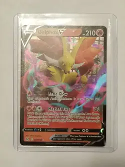 Delphox V 027/196 -- Pokemon TCG Lost Origin -- NM - Mint Holo Ultra Rare - Image 4