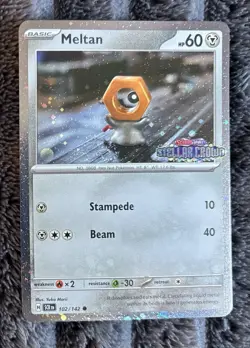 [Stamped] Meltan 102/142 Stellar Crown Stamped Cosmo Foil - Pokemon TCG Promo - Image 2