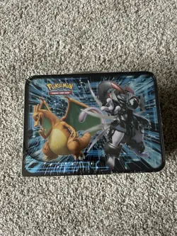 Pokemon MEWTWO MEW Collectors Chest Tin Lunchbox FALL 2019 - Image 2