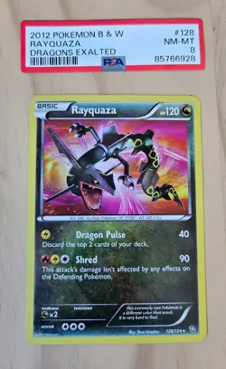 RAYQUAZA 2012 POKEMON B&W DRAGONS EXALTED RARE REVERSE HOLO 128/124 - Image 1
