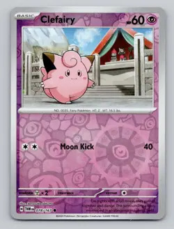 Reverse Holo Clefairy 078/167 Common Twilight Masquerade Pokemon - Image 1