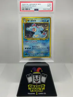 1999 Pokemon Japanese Neo #160 - Feraligatr-Holo - Promo Premium File - PSA 9 - Image 1