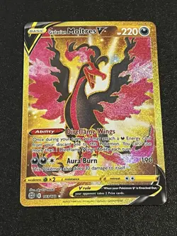 Pokemon TCG Galarian Moltres V Card 183/172 Brilliant Stars Secret Rare - Image 1