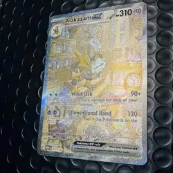 Pokemon TCG Alakazam EX Full Art Card 201/165 151 Series NM English - Image 1