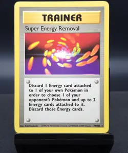Pokemon Super Energy Removal Trainer Rare Card 79/102 PokemonTCG - Image 1