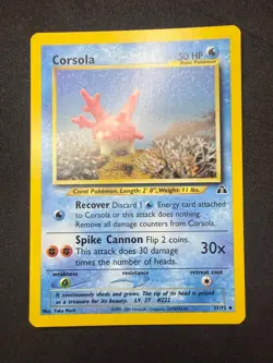 Corsola 37/75 | Neo Discovery | Uncommon | Pokemon Card | LP 3 - Image 1