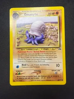 Omanyte 60/75 | Neo Discovery | Non Holo Pokemon Card | NM - Image 1