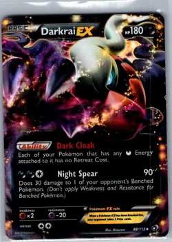 Darkrai EX 88/113 Legendary Treasures - Pokemon Card - NM - Image 1