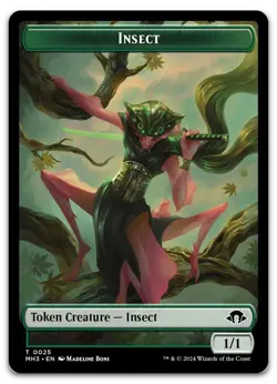 Insect Token (0025) #25 (NM) Modern Horizons 3 MH3 Magic MTG - Image 1