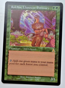 Rofellos, Llanowar Emissary - Magic: the gathering - Near Mint Condition - Image 1