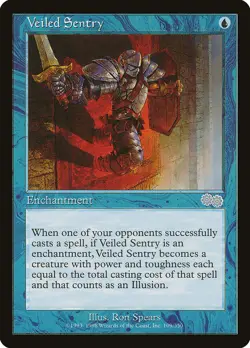 Veiled Sentry (109) Urza's Saga USG MTG Magic - Image 1