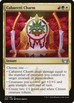 Cabaretti Charm Foil (173) Streets of New Capenna SNC MTG Magic - Image 1