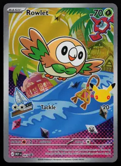 Rowlet - 043 Mega Evolution Promo MEP Holo Promo First Partner Pokemon NM - Image 1