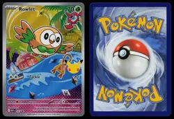 Rowlet - 043 Mega Evolution Promo MEP Holo Promo First Partner Pokemon NM - Image 3