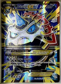 Pokemon Mega M Glalie EX Full Art Holo Rare Card 156/162 XY Breakthrough - Image 1