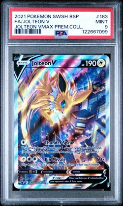 JOLTEON V SWSH183 PSA 9 PREMIUM COLLECTION BLACK STAR PROMO SIR ENGLISH - Image 3