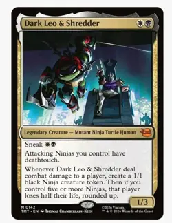 1x MTG Dark Leo & Shredder -TMNT Mythic! NM Mint! - Image 1