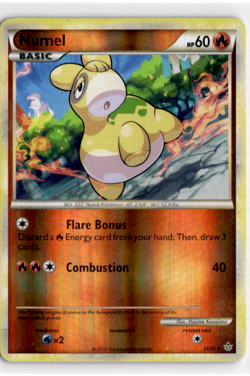 Numel [Reverse Holo] #35 Pokemon Unleashed - Image 1