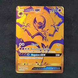 Carta Pokemon Lunala GX SM103a - Promo Gold Sole e Luna ITA Italiano NM - Image 1