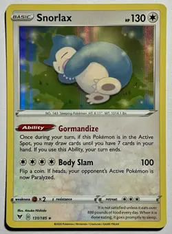 Snorlax 131/185 (NM) Holo Rare Sword & Shield: Vivid Voltage 2020 Pokemon Card - Image 1