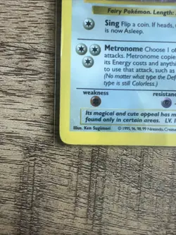 Pokemon TCG Clefairy Holo Card Base Set, Shadowless Rare, 5/102 - Image 5