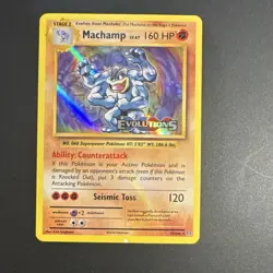 Pokemon TCG Machamp Evolutions Prerelease Promo Holo 59/108 2016 English - Image 1