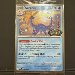 Aurorus 024/088 Cosmo Holo - Pokemon TCG: Perfect Order Stamped Promo Sealed - Image 2