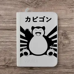 Vault X - 4 Pocket eXo-Tec Zip Binder - White Edition Pokemon Snorlax - Image 1
