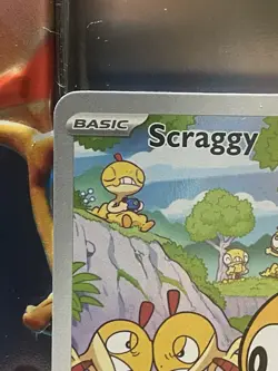 Pokemon TCG Scarlet & Violet White Flare Scraggy 138/086 Illustration Rare - Image 5