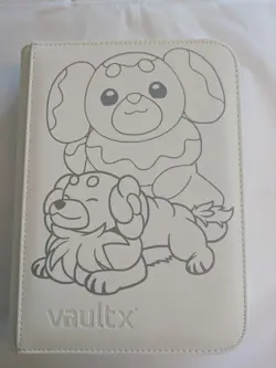 Vault X - 4 Pocket eXo-Tec Zip Binder - White Pokemon Fidough & Dachsbun - Image 1