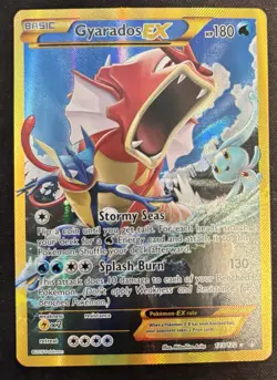 Pokemon Gyarados EX (Secret) 123/122 XY Breakpoint 2016 LP To MP - Image 1