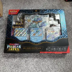 Paldean Fates Premium Collection Quaquaval Sealed Pokemon TCG Box - Image 1