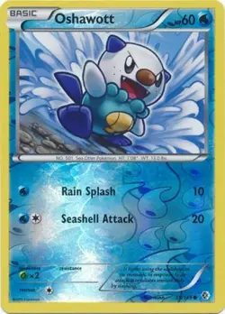 Oshawott - 39/149 - Common - Reverse Holo PL/MP, English Pokemon Boundaries Cros - Image 1
