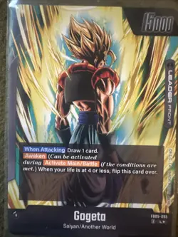 Dragon Ball Super Trading Card Gogeta Alt Art FB-05-095 - Image 2